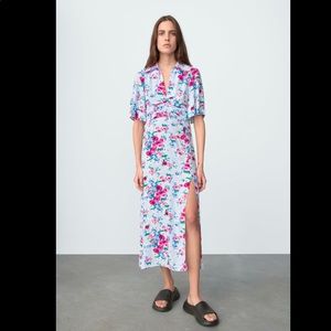 NWT Zara floral print dress/ M